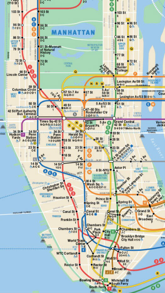 Plan Metro Manhattan