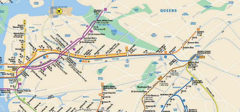 Plan Metro Queens New York
