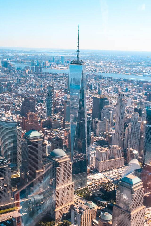 Vol helicoptere One World Trade Center New York