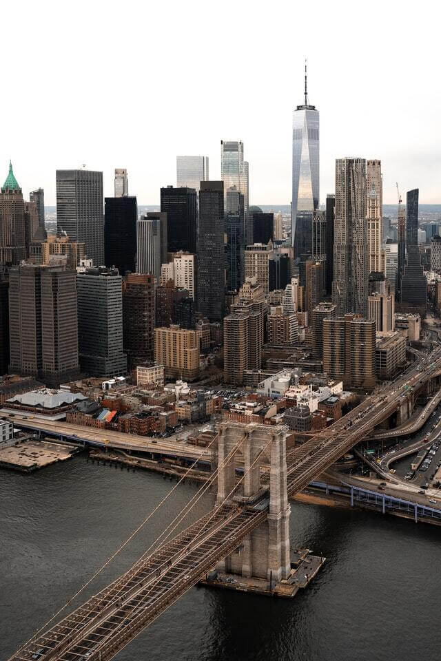 Brooklyn Bridge helicoptere new york